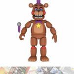 R o c k s t a r F r e d d y : Action Figure Vinyl Figurine Bundle with 1 F N A F Theme Compatible Trading Card (32140) R o c k s t a r F r e d d y : Action Figure Vinyl Figurine Bundle with 1 F N A F Theme Compatible Trading Card (32140)